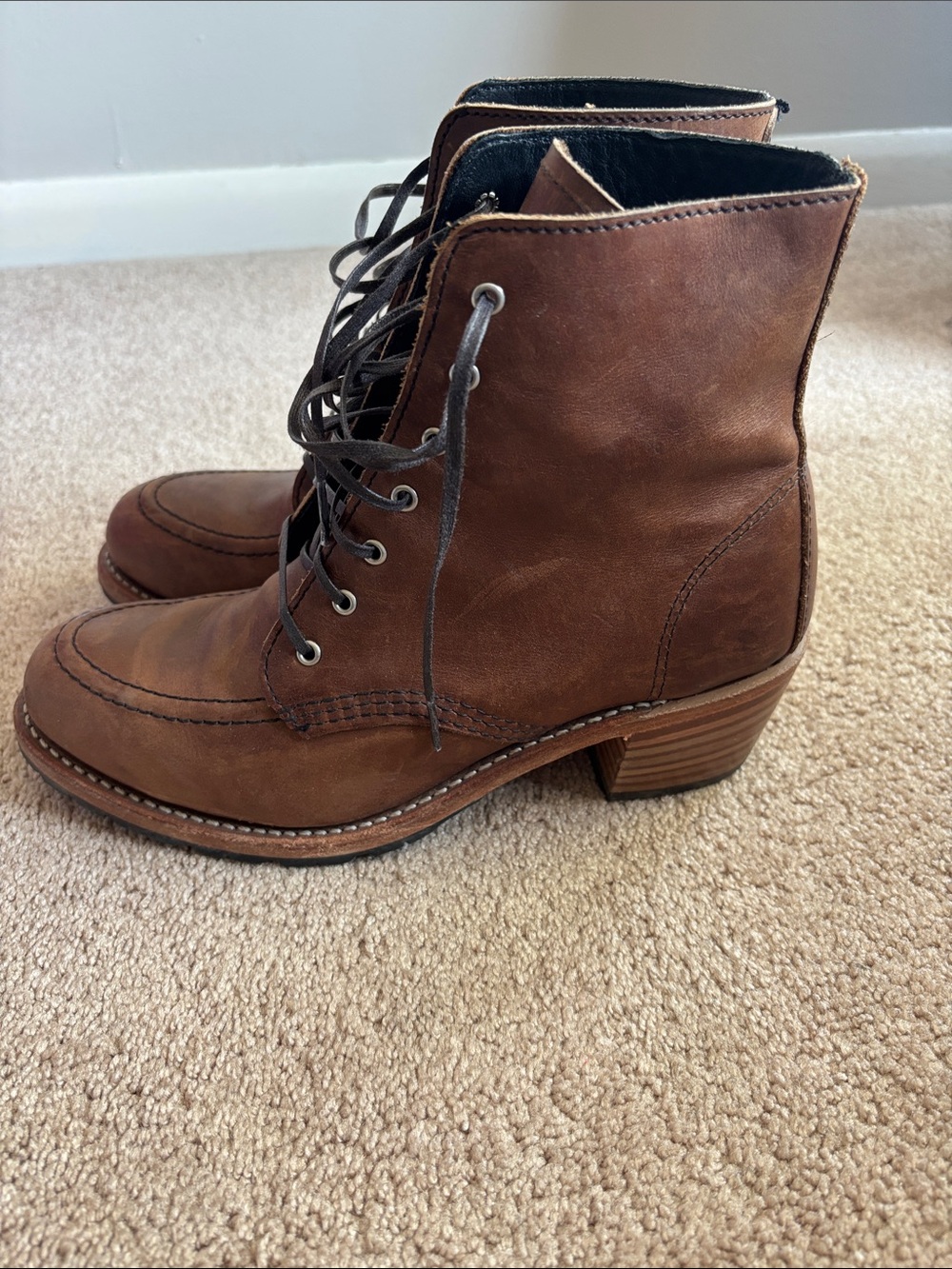 Red Wing Clara boots, 9